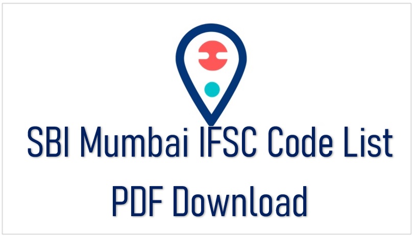 SBI Mumbai Mahrashtra IFSC Code List PDF Download