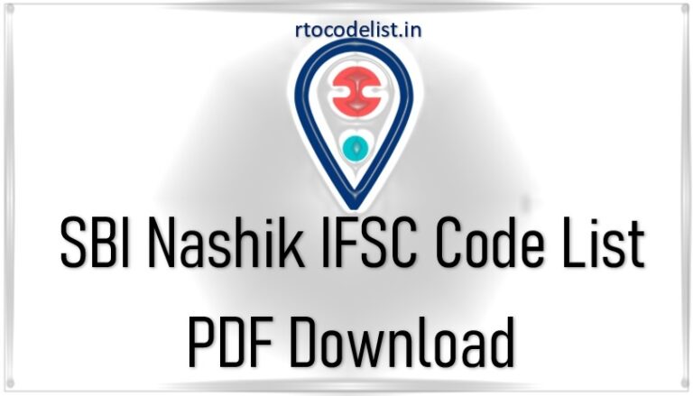 SBI Nashik IFSC Code List PDF Download – RTOCodeList