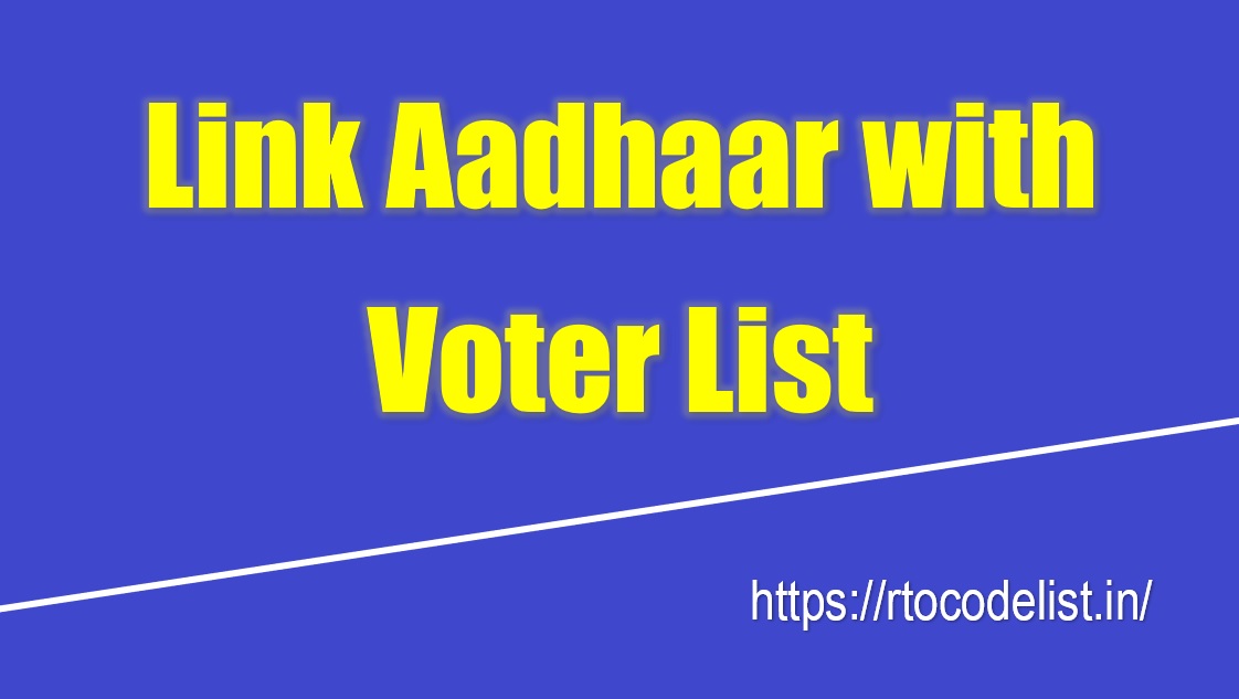 Link Aadhaar with Voter List