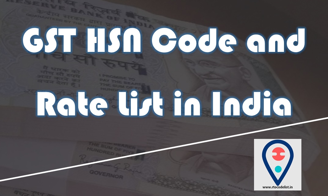 GST Code List 2023 GST Rate List 2023 PDF RTOCodeList