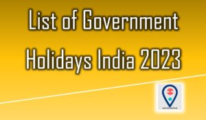 List of Government Holidays India 2023 - RTO Code List