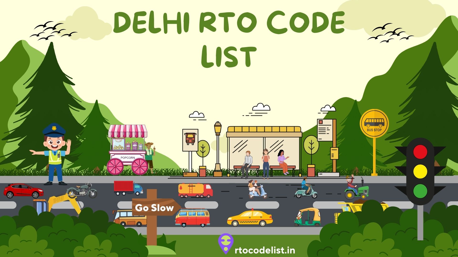 Delhi RTO Code List 2023 PDF