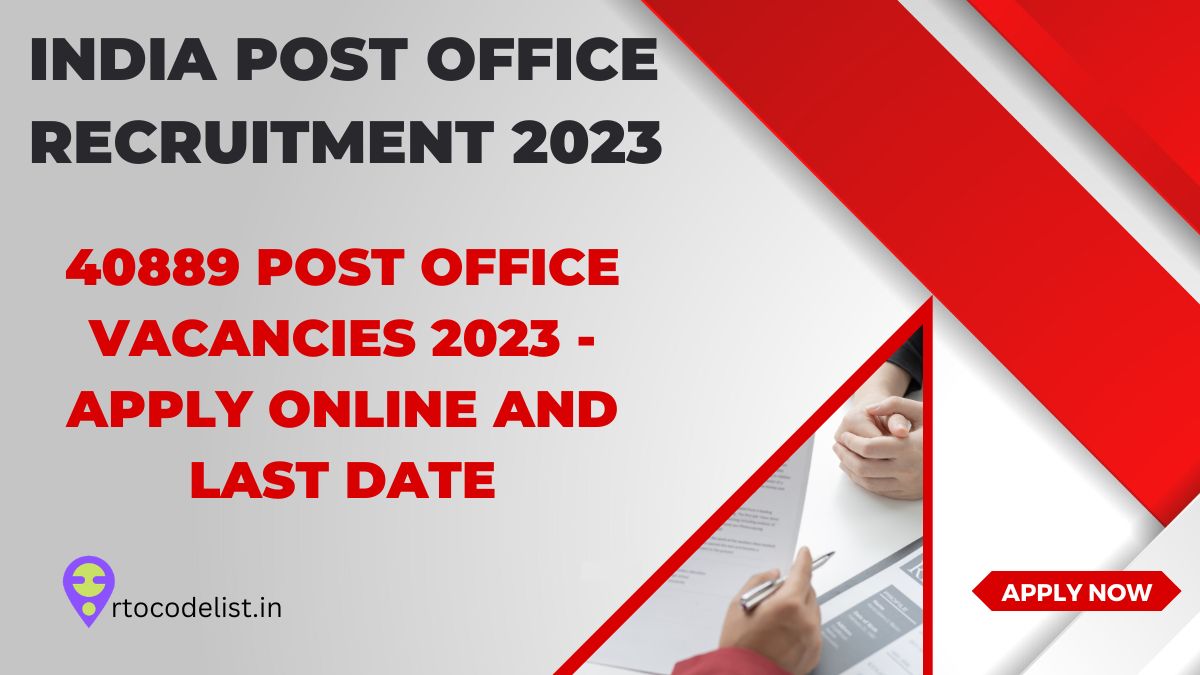 India Post Office GDS Recruitment 2023 Apply Online for 40889 Posts