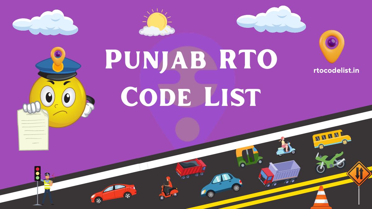 Punjab RTO Code List 2023 PDF