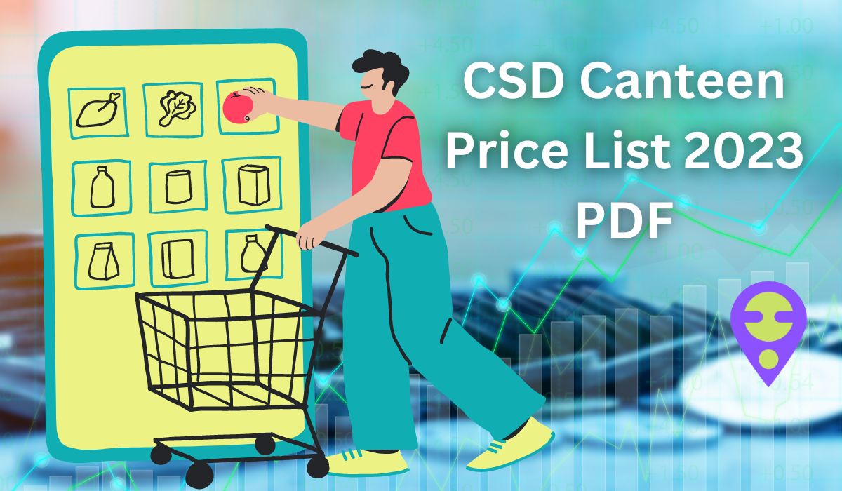 CSD AFD Online Canteen Price List PDF
